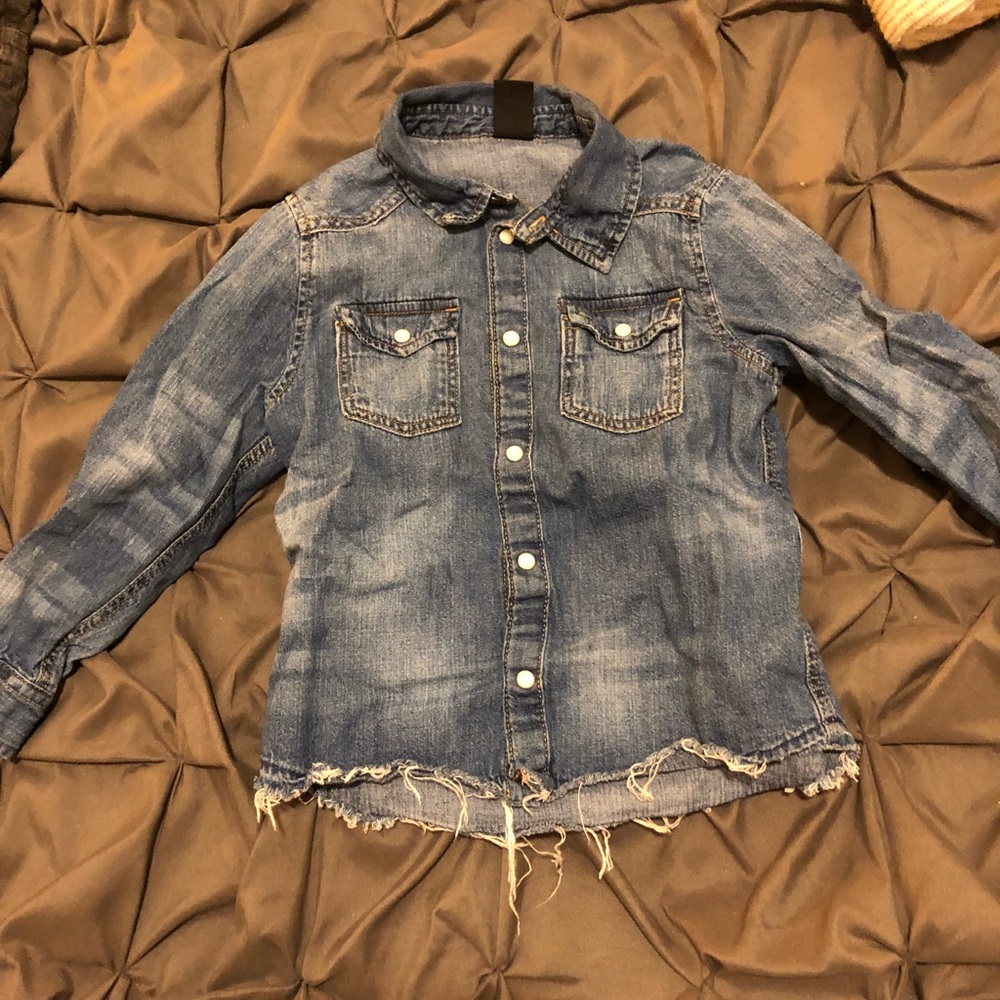 Boys Denim Button Down